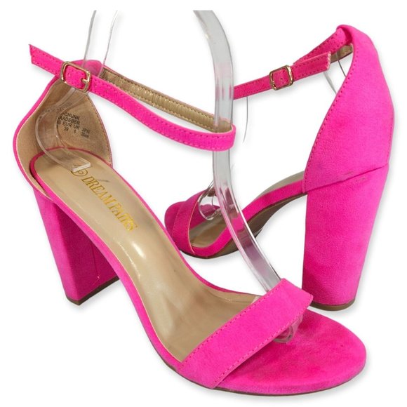 Dream Pairs Shoes - Dream Pairs Womens High Chunky Heel Sandals Ankle Strap Open Toe Party Shoes 8